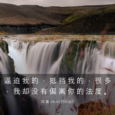 Picture 03 - 诗 篇 119:157 CUVS - 逼 迫 我 的 ， 抵 挡 我 的 ， 很 多 - Bible Verse Picture