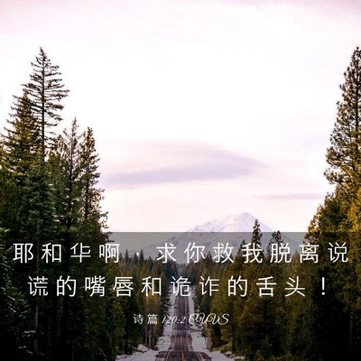 Picture 03 - 诗 篇 120:2 CUVS - 耶 和 华 啊 ， 求 你 救 我 脱 离 说 - Bible Verse Picture