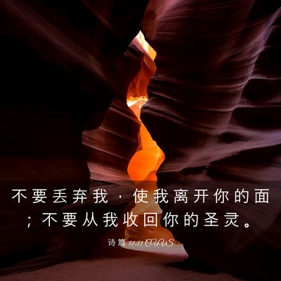 Picture 03 - 诗 篇 51:11 CUVS - 不 要 丢 弃 我 ， 使 我 离 开 你 的 - Bible Verse Picture