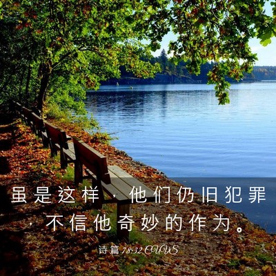 Picture 03 - 诗 篇 78:32 CUVS - 虽 是 这 样 ， 他 们 仍 旧 犯 罪 ， - Bible Verse Picture