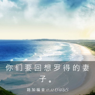 Picture 03 - 路 加 福 音 17:32 CUVS - 你 们 要 回 想 罗 得 的 妻 子 - Bible Verse Picture