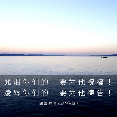 Picture 03 - 路 加 福 音 6:28 CUVS - 咒 诅 你 们 的 ， 要 为 他 祝 福 ！ - Bible Verse Picture