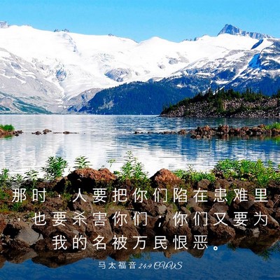 Picture 03 - 马 太 福 音 24:9 CUVS - 那 时 ， 人 要 把 你 们 陷 在 患 难 - Bible Verse Picture
