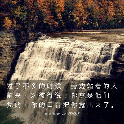 Picture 03 - 马 太 福 音 26:73 CUVS - 过 了 不 多 的 时 候 ， 旁 边 站 着 - Bible Verse Picture