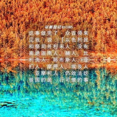 Picture 04 - 以 斯 拉 记 9:1 CUVS - 这 事 做 完 了 ， 众 首 领 来 见 我 - Bible Verse Picture