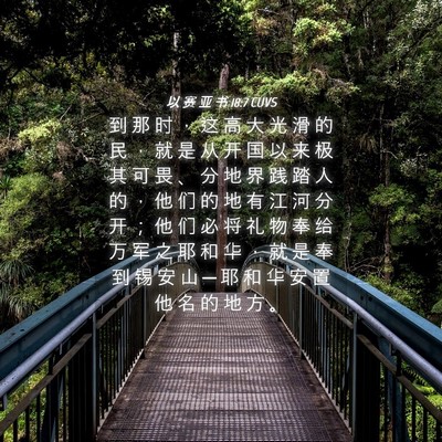 Picture 04 - 以 赛 亚 书 18:7 CUVS - 到 那 时 ， 这 高 大 光 滑 的 民 ， - Bible Verse Picture