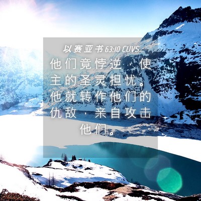 Picture 04 - 以 赛 亚 书 63:10 CUVS - 他 们 竟 悖 逆 ， 使 主 的 圣 灵 担 - Bible Verse Picture
