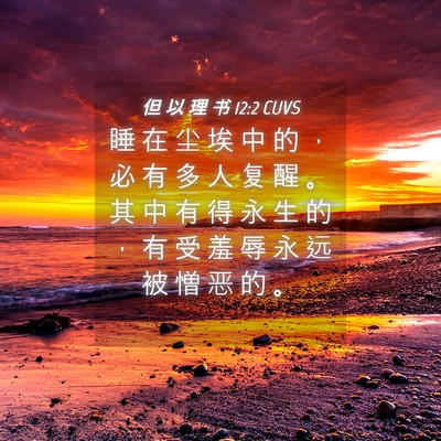 Picture 04 - 但 以 理 书 12:2 CUVS - 睡 在 尘 埃 中 的 ， 必 有 多 人 复 - Bible Verse Picture