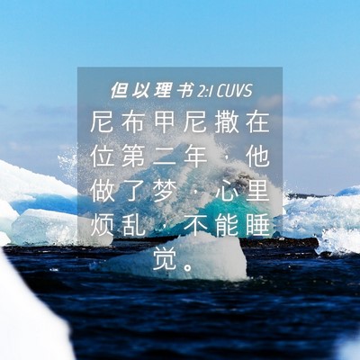 Picture 04 - 但 以 理 书 2:1 CUVS - 尼 布 甲 尼 撒 在 位 第 二 年 ， 他 - Bible Verse Picture