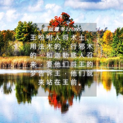 Picture 04 - 但 以 理 书 2:2 CUVS - 王 吩 咐 人 将 术 士 、 用 法 术 的 - Bible Verse Picture