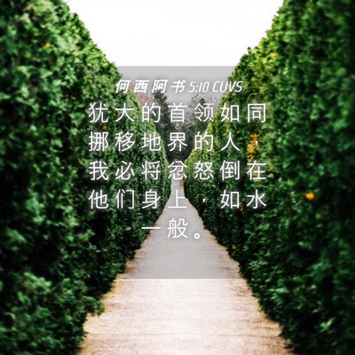 Picture 04 - 何 西 阿 书 5:10 CUVS - 犹 大 的 首 领 如 同 挪 移 地 界 的 - Bible Verse Picture