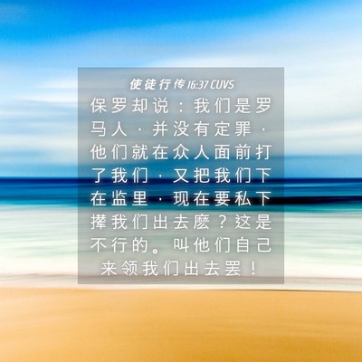 Picture 04 - 使 徒 行 传 16:37 CUVS - 保 罗 却 说 ： 我 们 是 罗 马 人 ， - Bible Verse Picture
