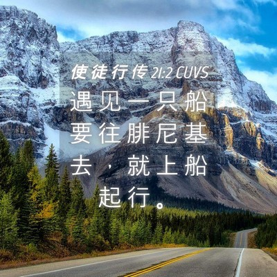 Picture 04 - 使 徒 行 传 21:2 CUVS - 遇 见 一 只 船 要 往 腓 尼 基 去 ， - Bible Verse Picture