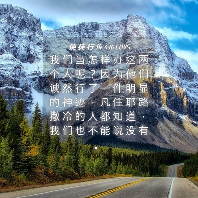 Picture 04 - 使 徒 行 传 4:16 CUVS - 我 们 当 怎 样 办 这 两 个 人 呢 ？ - Bible Verse Picture