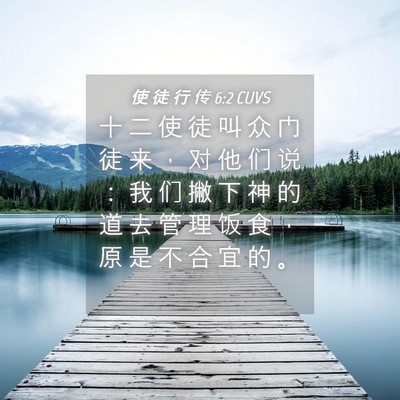 Picture 04 - 使 徒 行 传 6:2 CUVS - 十 二 使 徒 叫 众 门 徒 来 ， 对 他 - Bible Verse Picture