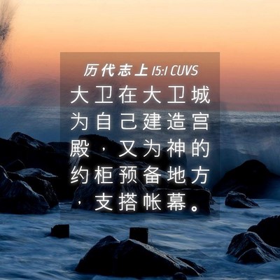 Picture 04 - 历 代 志 上 15:1 CUVS - 大 卫 在 大 卫 城 为 自 己 建 造 宫 - Bible Verse Picture