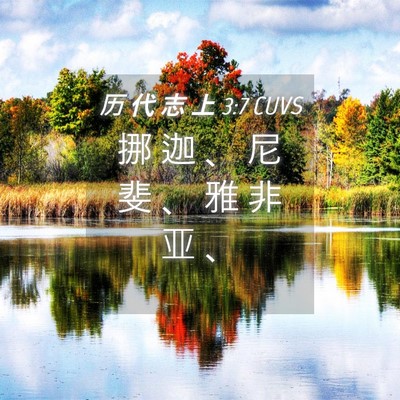 Picture 04 - 历 代 志 上 3:7 CUVS - 挪 迦 、 尼 斐 、 雅 非 亚 - Bible Verse Picture