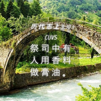 Picture 04 - 历 代 志 上 9:30 CUVS - 祭 司 中 有 人 用 香 料 做 膏 油 - Bible Verse Picture