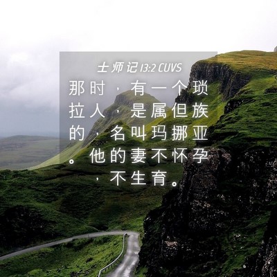 Picture 04 - 士 师 记 13:2 CUVS - 那 时 ， 有 一 个 琐 拉 人 ， 是 属 - Bible Verse Picture