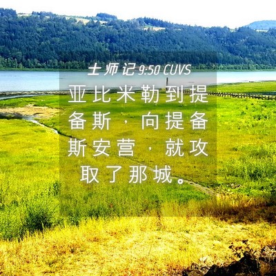 Picture 04 - 士 师 记 9:50 CUVS - 亚 比 米 勒 到 提 备 斯 ， 向 提 备 - Bible Verse Picture