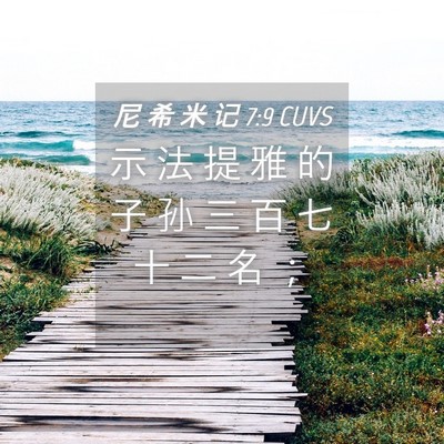 Picture 04 - 尼 希 米 记 7:9 CUVS - 示 法 提 雅 的 子 孙 三 百 七 十 二 - Bible Verse Picture