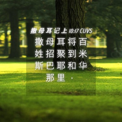 Picture 04 - 撒 母 耳 记 上 10:17 CUVS - 撒 母 耳 将 百 姓 招 聚 到 米 斯 巴 - Bible Verse Picture