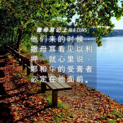 Picture 04 - 撒 母 耳 记 上 16:6 CUVS - 他 们 来 的 时 候 ， 撒 母 耳 看 见 - Bible Verse Picture
