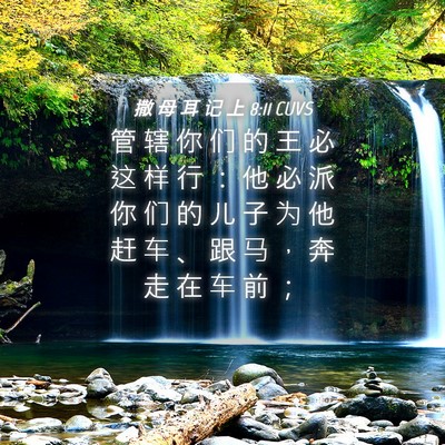 Picture 04 - 撒 母 耳 记 上 8:11 CUVS - 管 辖 你 们 的 王 必 这 样 行 ： 他 - Bible Verse Picture