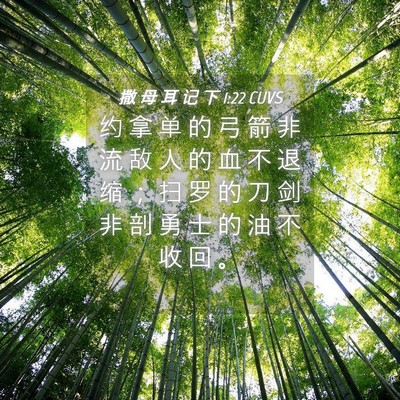 Picture 04 - 撒 母 耳 记 下 1:22 CUVS - 约 拿 单 的 弓 箭 非 流 敌 人 的 血 - Bible Verse Picture