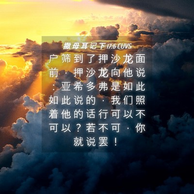 Picture 04 - 撒 母 耳 记 下 17:6 CUVS - 户 筛 到 了 押 沙 龙 面 前 ， 押 沙 - Bible Verse Picture