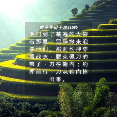 Picture 04 - 撒 母 耳 记 下 20:8 CUVS - 他 们 到 了 基 遍 的 大 磐 石 那 里 - Bible Verse Picture