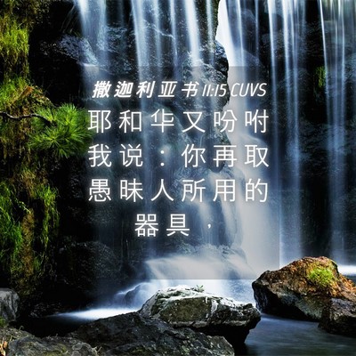 Picture 04 - 撒 迦 利 亚 书 11:15 CUVS - 耶 和 华 又 吩 咐 我 说 ： 你 再 取 - Bible Verse Picture