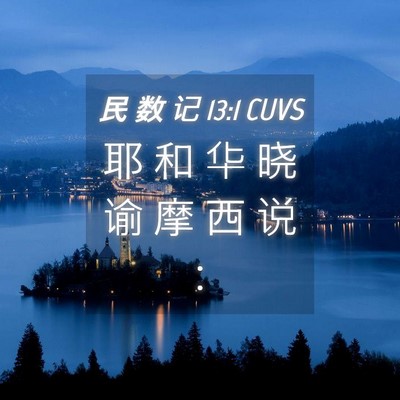 Picture 04 - 民 数 记 13:1 CUVS - 耶 和 华 晓 谕 摩 西 说 - Bible Verse Picture