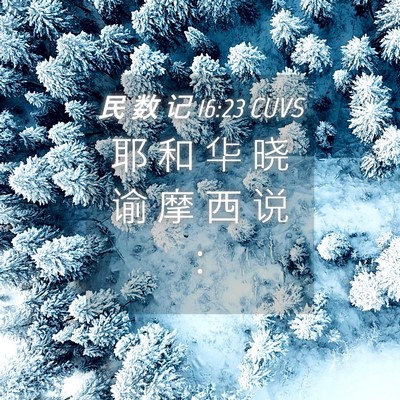 Picture 04 - 民 数 记 16:23 CUVS - 耶 和 华 晓 谕 摩 西 说 - Bible Verse Picture