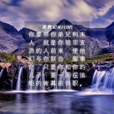 Picture 04 - 民 数 记 18:2 CUVS - 你 要 带 你 弟 兄 利 未 人 ， 就 是 - Bible Verse Picture
