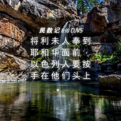 Picture 04 - 民 数 记 8:10 CUVS - 将 利 未 人 奉 到 耶 和 华 面 前 ， - Bible Verse Picture