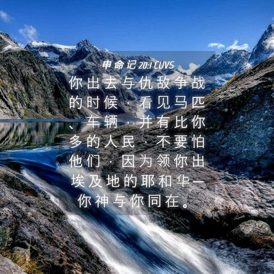 Picture 04 - 申 命 记 20:1 CUVS - 你 出 去 与 仇 敌 争 战 的 时 候 ， - Bible Verse Picture