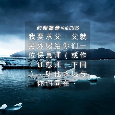 Picture 04 - 约 翰 福 音 14:16 CUVS - 我 要 求 父 ， 父 就 另 外 赐 给 你 - Bible Verse Picture