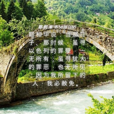 Picture 04 - 耶 利 米 书 50:20 CUVS - 耶 和 华 说 ： 当 那 日 子 、 那 时 - Bible Verse Picture
