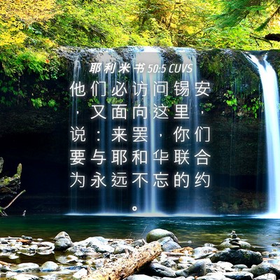 Picture 04 - 耶 利 米 书 50:5 CUVS - 他 们 必 访 问 锡 安 ， 又 面 向 这 - Bible Verse Picture