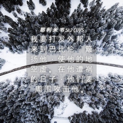 Picture 04 - 耶 利 米 书 51:2 CUVS - 我 要 打 发 外 邦 人 来 到 巴 比 伦 - Bible Verse Picture