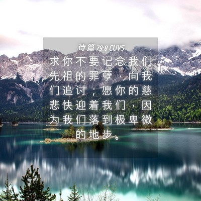 Picture 04 - 诗 篇 79:8 CUVS - 求 你 不 要 记 念 我 们 先 祖 的 罪 - Bible Verse Picture