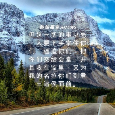 Picture 04 - 路 加 福 音 21:12 CUVS - 但 这 一 切 的 事 以 先 ， 人 要 下 - Bible Verse Picture