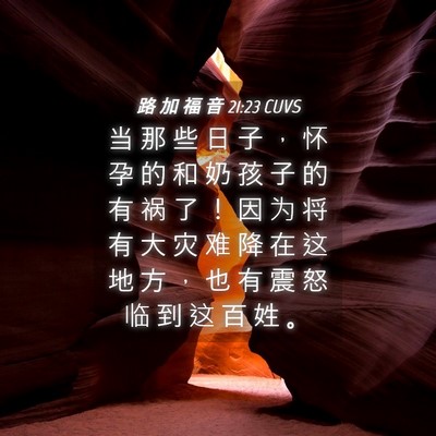 Picture 04 - 路 加 福 音 21:23 CUVS - 当 那 些 日 子 ， 怀 孕 的 和 奶 孩 - Bible Verse Picture