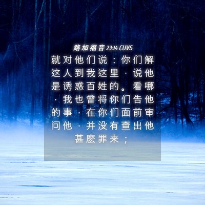 Picture 04 - 路 加 福 音 23:14 CUVS - 就 对 他 们 说 ： 你 们 解 这 人 到 - Bible Verse Picture