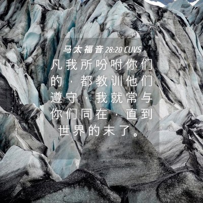 Picture 04 - 马 太 福 音 28:20 CUVS - 凡 我 所 吩 咐 你 们 的 ， 都 教 训 - Bible Verse Picture