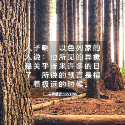 Picture 05 - 以 西 结 书 12:27 CUVS - 人 子 啊 ， 以 色 列 家 的 人 说 ： - Bible Verse Picture