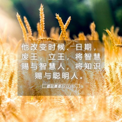 Picture 05 - 但 以 理 书 2:21 CUVS - 他 改 变 时 候 、 日 期 ， 废 王 ， - Bible Verse Picture