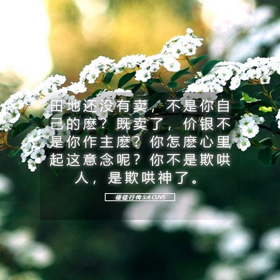 Picture 05 - 使 徒 行 传 5:4 CUVS - 田 地 还 没 有 卖 ， 不 是 你 自 己 - Bible Verse Picture