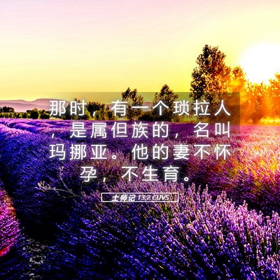 Picture 05 - 士 师 记 13:2 CUVS - 那 时 ， 有 一 个 琐 拉 人 ， 是 属 - Bible Verse Picture